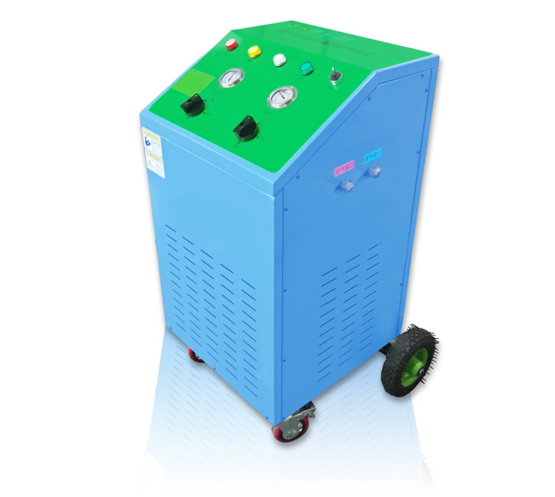 冷媒罐装机是如何完成回收和罐装两个工作的？